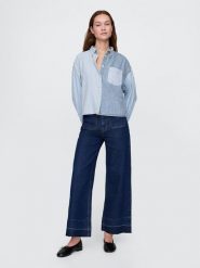 GAP Dżinsy - Comfort fit - w kolorze granatowym rozmiar: W29. Niebieskie jeansy GAP, bez wzorów, z podwyższonym stanem. Za 136.45 zł.