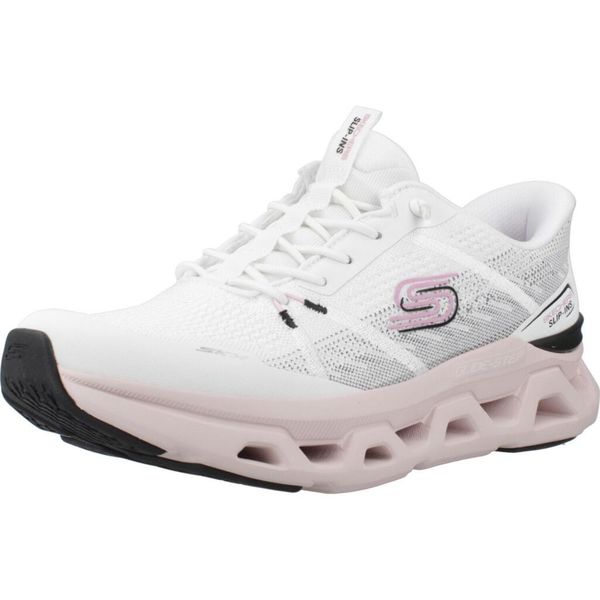Buty SKECHERS SLIP - INS STEP ALTUS FAST LANE Biały. Białe trekkingi Skechers, z materiału, trekkingowe. Za 383.99 zł.