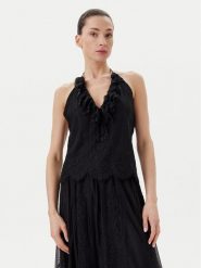 Herskind Top 5578204 Czarny Regular Fit. Czarne topy Herskind, bez wzorów, z syntetyku, bez kołnierzyka, bez ramiączek. Za 399.99 zł.