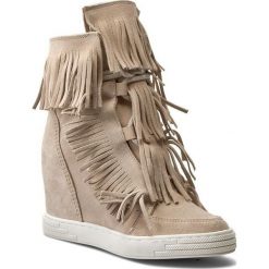 Sneakersy R.POLAŃSKI - 0818 Beżowy. Brązowe botki R.Polański, z aplikacjami, ze skóry, bez obcasa, na obcasie, bez zapięcia. W wyprzedaży za 279.00 zł.