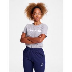 Koszulka damska Hummel Go 2.0 Logo. Szare bluzki Hummel, bez wzorów, z bawełny, sportowe, bez kołnierzyka, bez ramiączek. Za 137.50 zł.