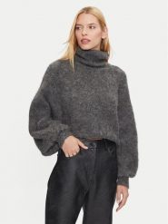Gestuz Golf Sabi 10909425 Szary Loose Fit. Szare golfy Gestuz, m, bez wzorów, z wełny, bez ramiączek. Za 449.99 zł.