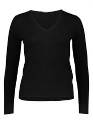 TAIFUN Sweter w kolorze czarnym rozmiar: 40. Czarne swetry Taifun, bez wzorów, ze splotem, bez ramiączek. Za 144.24 zł.