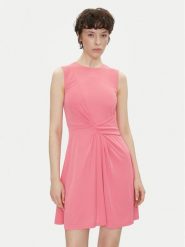 Silvian Heach Sukienka koktajlowa Ereni GPP25331VE Różowy Slim Fit. Czerwone sukienki Silvian Heach, bez wzorów, z syntetyku, wizytowe, bez kołnierzyka, bez ramiączek. Za 379.99 zł.