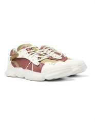 Camper Skórzane sneakersy w kolorze biało-beżowo-czerwonym rozmiar: 38. Białe trampki Camper, bez wzorów, bez zapięcia. Za 364.56 zł.