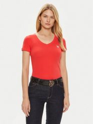 Guess T-Shirt W2YI45 J1314 Czerwony Slim Fit. Czerwone t-shirty Guess, xs, z aplikacjami, z bawełny, bez kołnierzyka, bez ramiączek. Za 109.99 zł.