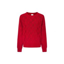 Sweter damski Pepe Jeans Hedra. Czerwone swetry Pepe Jeans, na zimę, bez wzorów, z jeansu, bez ramiączek. W wyprzedaży za 344.35 zł.