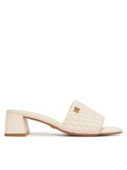 Nine West Klapki S4S96897-01 Beżowy. Brązowe klapki Nine West, bez wzorów, z materiału, bez obcasa. Za 125.99 zł.