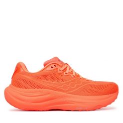 Buty do biegania Saucony. Czerwone obuwie sportowe Saucony, bez zapięcia, do biegania. Za 699.99 zł.