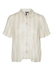 Vero Moda Bluzka "Jena" w kolorze piaskowym rozmiar: S. Brązowe bluzki Vero Moda, s, bez wzorów, bez kołnierzyka, bez ramiączek. Za 61.23 zł.