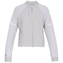 Bluza w kolorze jasnoszarym. Szare bluzy sportowe Under Armour, xs, bez wzorów, bez kaptura. W wyprzedaży za 189.95 zł.