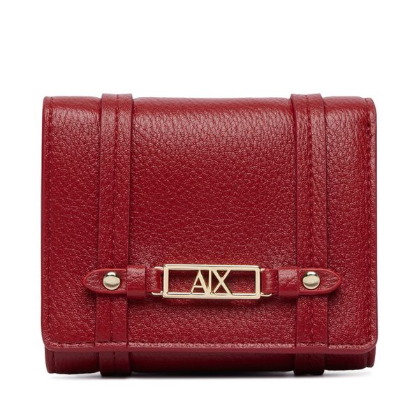 Portfel Armani Exchange. Czerwone portfele Armani Exchange, bez wzorów. Za 329.99 zł.