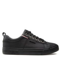 Trampki Big Star Shoes. Czarne trampki BIG STAR SHOES, bez wzorów, bez zapięcia. Za 119.99 zł.
