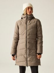 Dare 2b Płaszcz zimowy "Striking V" w kolorze jasnobrązowym rozmiar: 36. Brązowe kurtki sportowe Dare 2b, na zimę, m, bez wzorów, bez kaptura, outdoorowe. Za 260.99 zł.