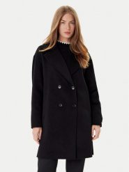 Marella Płaszcz wełniany Good 2523016031 Czarny Regular Fit. Czarne płaszcze Marella, na zimę, bez wzorów, z wełny, bez kaptura. Za 2,699.00 zł.