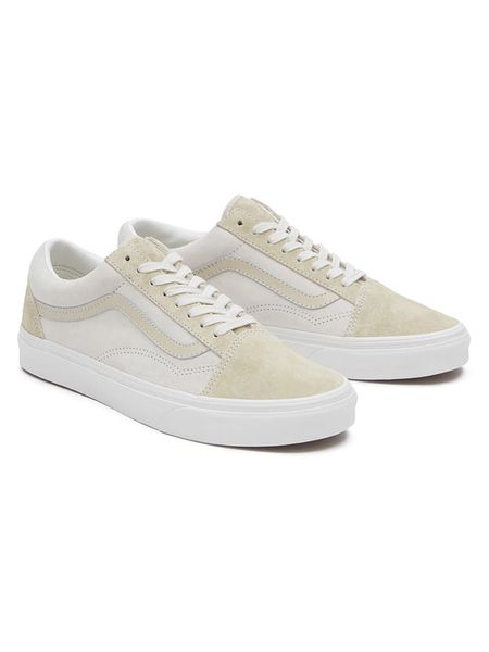 Vans Skórzane sneakersy "Old Skool" w kolorze beżowym rozmiar: 40,5. Brązowe trampki Vans, bez wzorów, bez zapięcia. Za 193.45 zł.