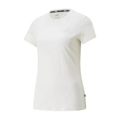 Damska Koszulka Z Haftem Essential. Brązowe bluzki Puma, bez wzorów, sportowe, bez kołnierzyka, bez ramiączek. Za 120.99 zł.
