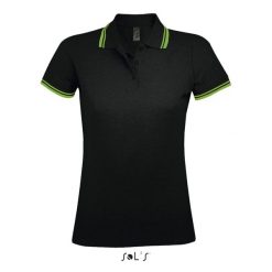 Damska koszulka polo Sol's Pasadena. Czarne koszulki polo SOL'S, s, bez wzorów, z bawełny, bez kołnierzyka, bez ramiączek. Za 134.50 zł.