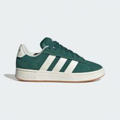 Buty Grand Court Alpha. Zielone obuwie sportowe Adidas, bez zapięcia. Za 393.30 zł.