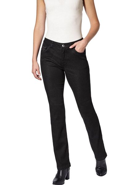 Heine Dżinsy - Slim fit - w kolorze czarnym rozmiar: 36. Czarne jeansy Heine, bez wzorów. Za 68.95 zł.