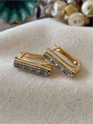 Luseera Pozłacane kolczyki z cyrkoniami rozmiar: onesize. Żółte kolczyki Luseera, z cyrkonią, pozłacane. Za 43.99 zł.