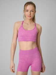 4F Biustonosz treningowy z niskim wsparciem - różowy XS/S. Czerwone bielizna sportowa 4f, s, bez wzorów, z dzianiny. Za 119.99 zł.
