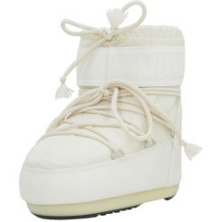 Buty Moon Boot Model Mb Icon Low Ny Kolor Biały. Białe trekkingi Moon Boot, z tkaniny, trekkingowe. W wyprzedaży za 646.00 zł.