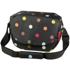 Torba na kierownicę „Funbag”, w kropki. Czarne torby na ramię KLICKFIX, bez wzorów, sportowe, na ramię, duże, bez dodatków. Za 312.86 zł.