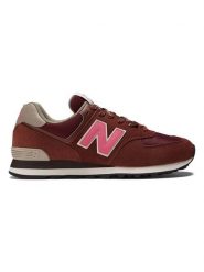 New Balance Skórzane sneakersy "574" w kolorze czerwonym rozmiar: 41,5. Czerwone trampki New Balance, bez wzorów, bez zapięcia. Za 314.05 zł.