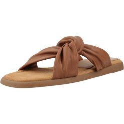 Sandały UNISA CAMBY GRA Brązowy. Brązowe sandały Unisa, bez wzorów, ze skóry, bez obcasa, bez zapięcia. Za 407.99 zł.