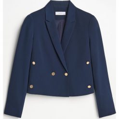 Marynarka ze złotymi guzikami - Granatowy. Marynarki i żakiety Reserved. Za 259.99 zł.