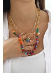 L'Atelier de Gaia Pozłacany naszyjnik z kwarcem - dł. 45 cm rozmiar: onesize. Żółte naszyjniki L'Atelier de Gaia, z kwarcem, pozłacane. Za 109.00 zł.