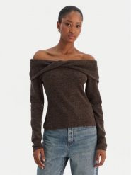 Vero Moda Sweter Kaia 10333298 Brązowy Regular Fit. Brązowe swetry Vero Moda, m, bez wzorów, z syntetyku, bez ramiączek. Za 119.99 zł.