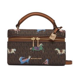 Torebka MICHAEL Michael Kors. Brązowe torebki klasyczne MICHAEL Michael Kors, bez wzorów, bez dodatków. Za 989.99 zł.