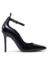 PINKO Szpilki Juliette 02 SD0117 P043 Czarny. Czarne szpilki Pinko, bez wzorów, ze skóry, bez obcasa, na szpilce, bez zapięcia. Za 1,249.00 zł.