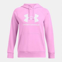 Bluza damska Under Armour Rival Fleece Big Logo Hoody. Czerwone bluzy Under Armour, xs, bez wzorów, bez kaptura. Za 175.99 zł.