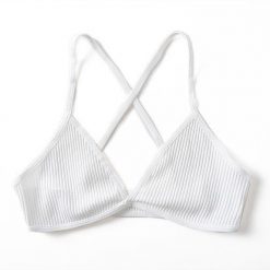 Prążkowany biustonosz bezszwowy na co dzień Jonelle. Szare biustonosze Intica, bez wzorów, prążkowane. Za 69.00 zł.