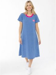 Zwillingsherz Sukienka "Dress for Yourself" w kolorze niebieskim rozmiar: L/XL. Niebieskie sukienki Zwillingsherz, na co dzień, l, bez wzorów, bez kołnierzyka, bez ramiączek, maxi, proste. Za 237.16 zł.