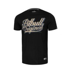 Koszulka bawełniana sportowy t-shirt dla dorosłych Original. Czarne koszulki sportowe PITBULL, bez wzorów, z bawełny, bez ramiączek, na jogę i pilates. Za 119.00 zł.