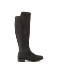 Jenny Fairy Kozaki LS3523-60 Czarny. Czarne kozaki Jenny Fairy, z materiału, bez obcasa, na płaskiej podeszwie, bez zapięcia. Za 149.99 zł.