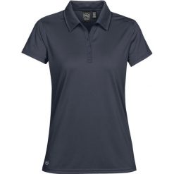 Damska Eclipse H2XDry Pique Polo. Niebieskie koszulki polo STORMTECH, bez wzorów, bez ramiączek. Za 105.99 zł.