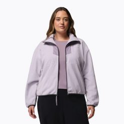 Bluza damska Columbia Sequoia Grove Full Zip. Fioletowe bluzy Columbia, bez wzorów, bez kaptura. Za 219.99 zł.
