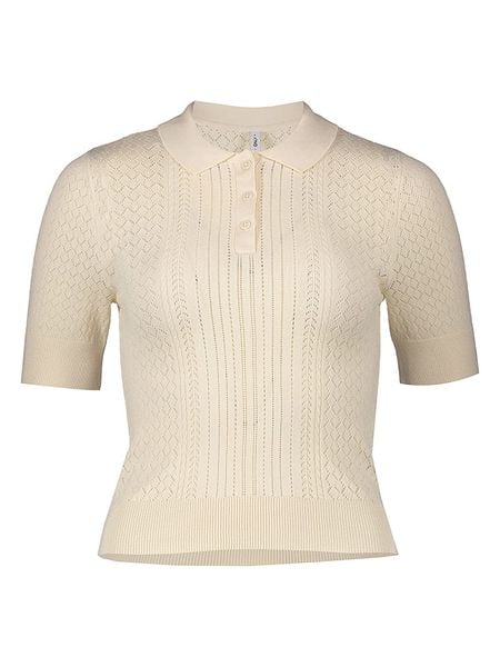 ONLY Sweter w kolorze beżowym rozmiar: M. Brązowe swetry Only, m, bez wzorów, bez ramiączek. Za 74.46 zł.