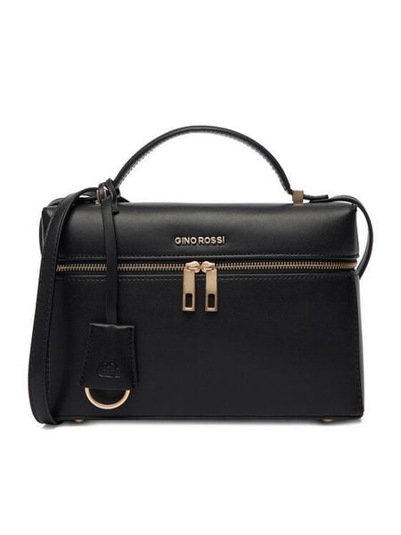 GINO ROSSI Torebka EO-LX10265 Czarny. Czarne torebki klasyczne Gino Rossi, bez wzorów, z materiału, bez dodatków. Za 149.99 zł.