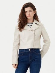 Guess Kurtka z imitacji skóry W5RL22 WE480 Écru Regular Fit. Kurtki Guess, xl, z aplikacjami, ze skóry, bez kaptura. Za 339.99 zł.