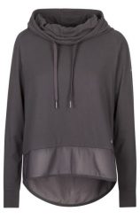 2058 Trespass Immy - Damska bluza z kapturem ciemnoszara. Szare bluzy 2117 OF SWEDEN, l, bez wzorów, z elastanu, z kapturem. Za 225.99 zł.