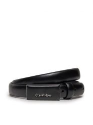 Calvin Klein Pasek Damski Ck Must Covered Buckle Belt 2.0 K60K611997 Czarny. Czarne paski Calvin Klein, bez wzorów, ze skóry. Za 139.99 zł.