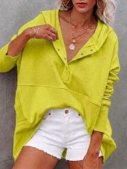 Milan Kiss Bluza w kolorze żółtym rozmiar: M. Żółte bluzy Milan Kiss, m, bez wzorów, z kapturem. Za 189.95 zł.
