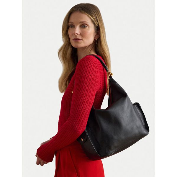 Torebka LAUREN RALPH LAUREN. Czarne torebki klasyczne Lauren Ralph Lauren, bez wzorów, bez dodatków. Za 1,420.99 zł.