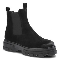 Czarne Botki Dwunasty Shoes Damskie Stylowe Buty. Czarne botki Dwunasty Shoes, bez wzorów, z jeansu, bez obcasa, na płaskiej podeszwie, bez zapięcia. Za 249.00 zł.